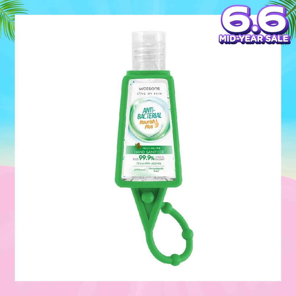 Anti Bacterial Nourish Plus, Protecting Pine Hand Sanitiser (Kills 99.9% Germs And Bacteria*) 30ml