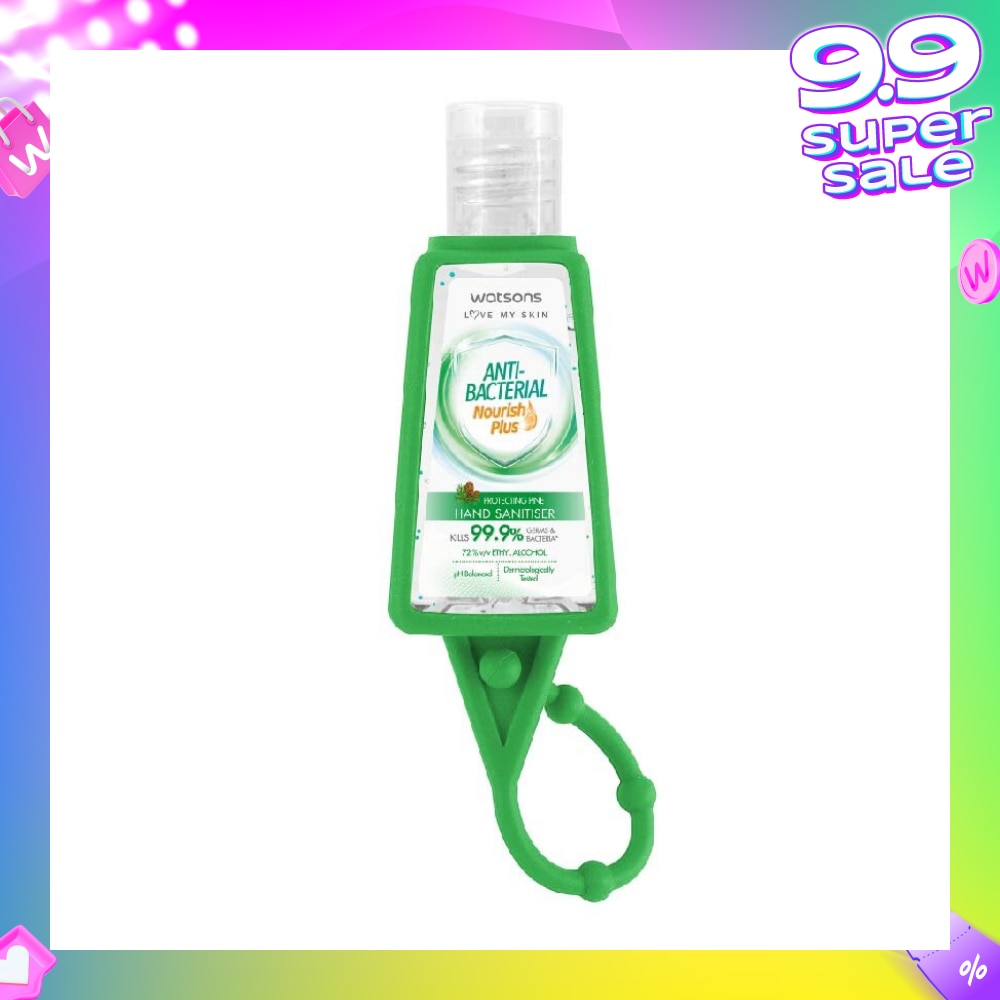 Anti Bacterial Nourish Plus, Protecting Pine Hand Sanitiser (Kills 99.9% Germs And Bacteria*) 30ml