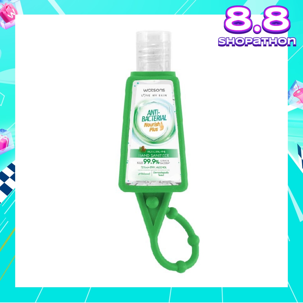Anti Bacterial Nourish Plus, Protecting Pine Hand Sanitiser (Kills 99.9% Germs And Bacteria*) 30ml