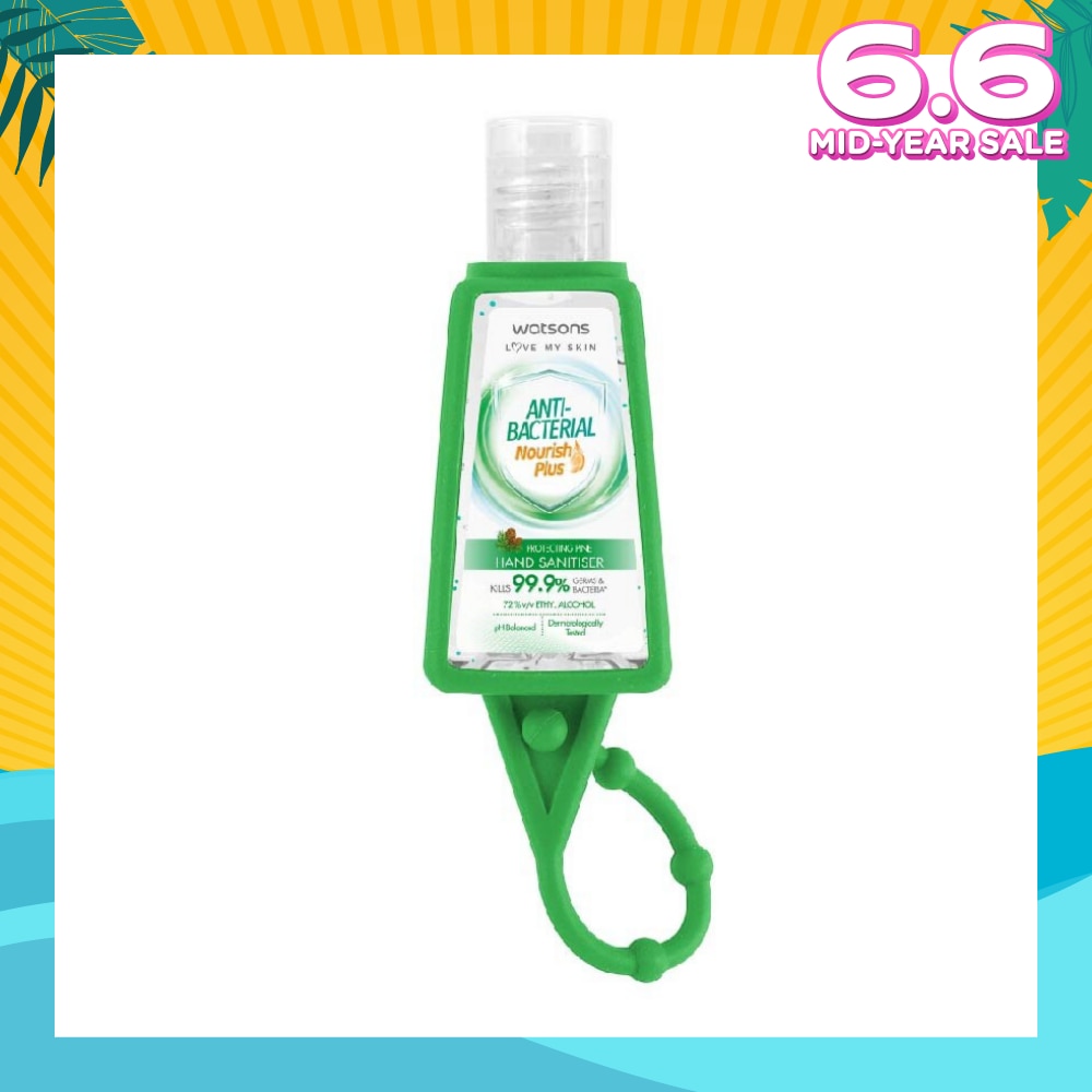 Anti Bacterial Nourish Plus, Protecting Pine Hand Sanitiser (Kills 99.9% Germs And Bacteria*) 30ml