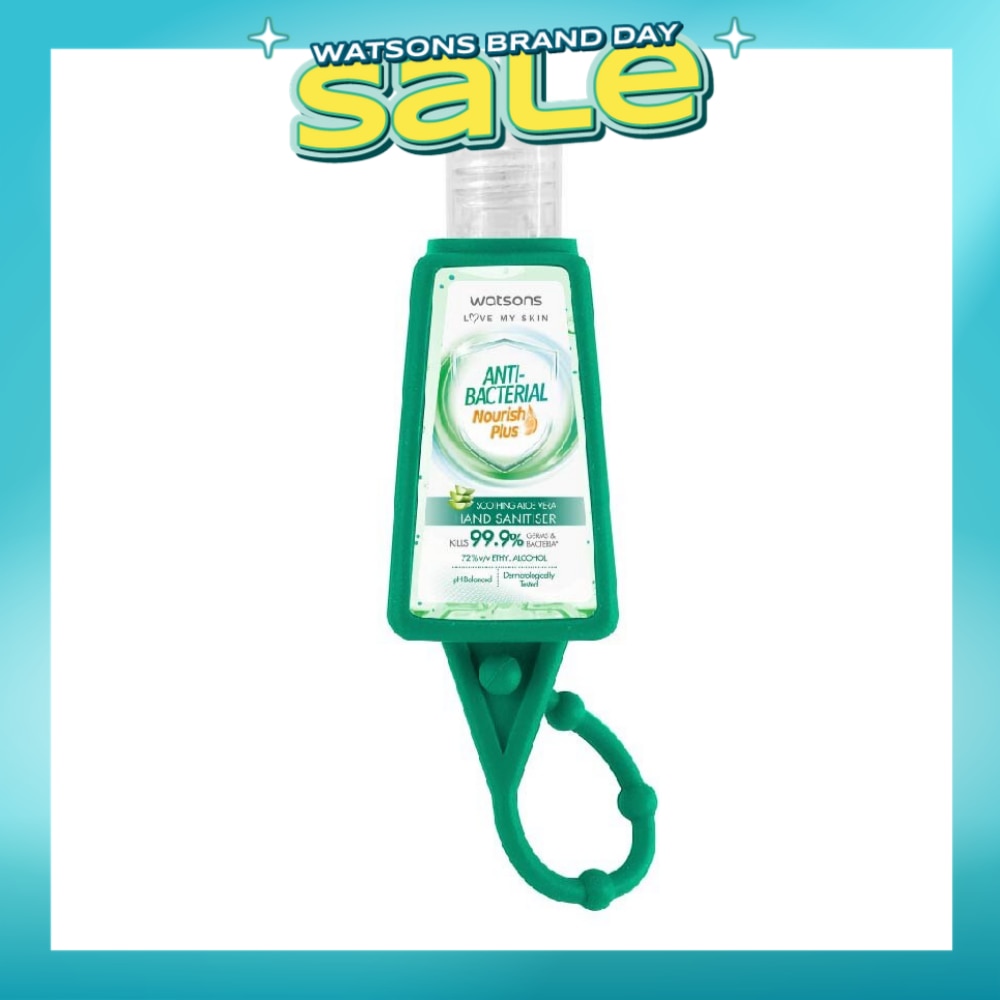 Anti Bacterial Nourish Plus, Soothing Aloe Vera Hand Sanitiser (Kills 99.9% Germs And Bacteria*) 30ml