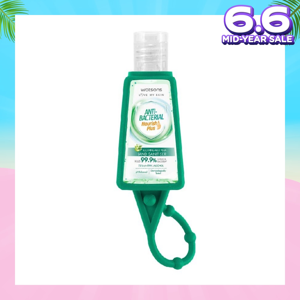 Anti Bacterial Nourish Plus, Soothing Aloe Vera Hand Sanitiser (Kills 99.9% Germs And Bacteria*) 30ml