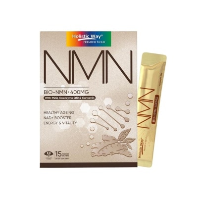 HOLISTIC WAY - Bio-NMN 400mg For Healthy Ageing, NAD+ Booster, Energy, and Vitality 3.5g x 15s