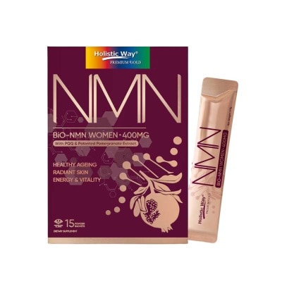 HOLISTIC WAY - Bio-NMN Women 400mg for Healthy Ageing, Radiant Skin, Energy, and Vitality 3.5g x 15s