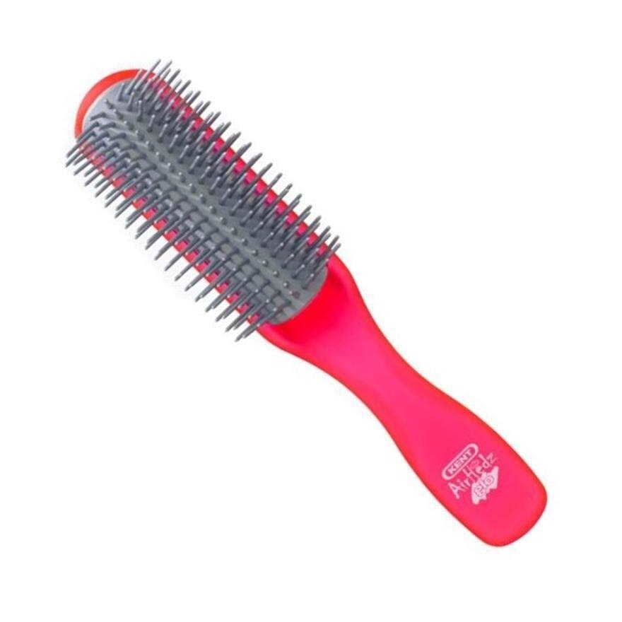 Ahglo1 Airhedz Glo (Half Radial Non Scratch Ionic Hair Brush) Raspberry/Aqua Blue/Purple. 1s