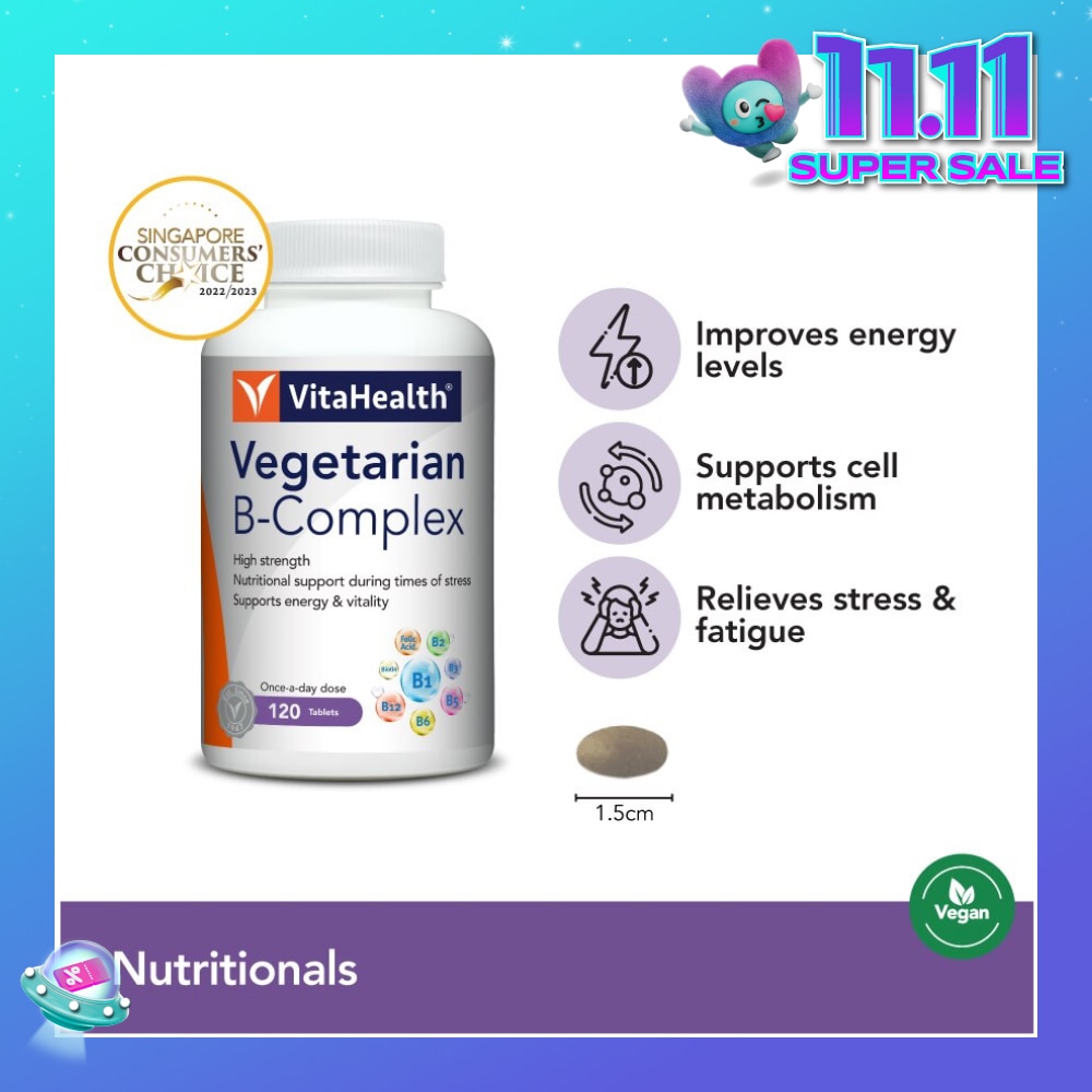 Vegetarian B Complex (Goodness Of B Vitamins And Mineral In One Convenient Tablet) 120s
