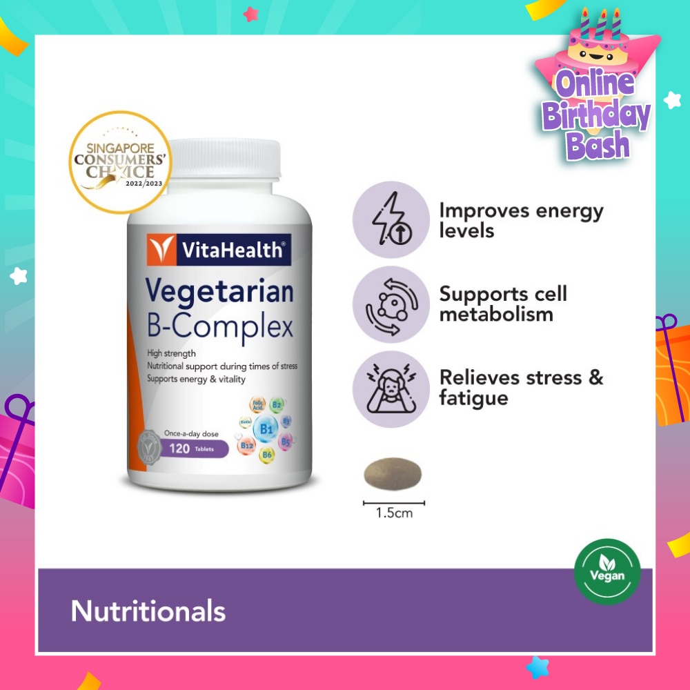 Vegetarian B Complex (Goodness Of B Vitamins And Mineral In One Convenient Tablet) 120s