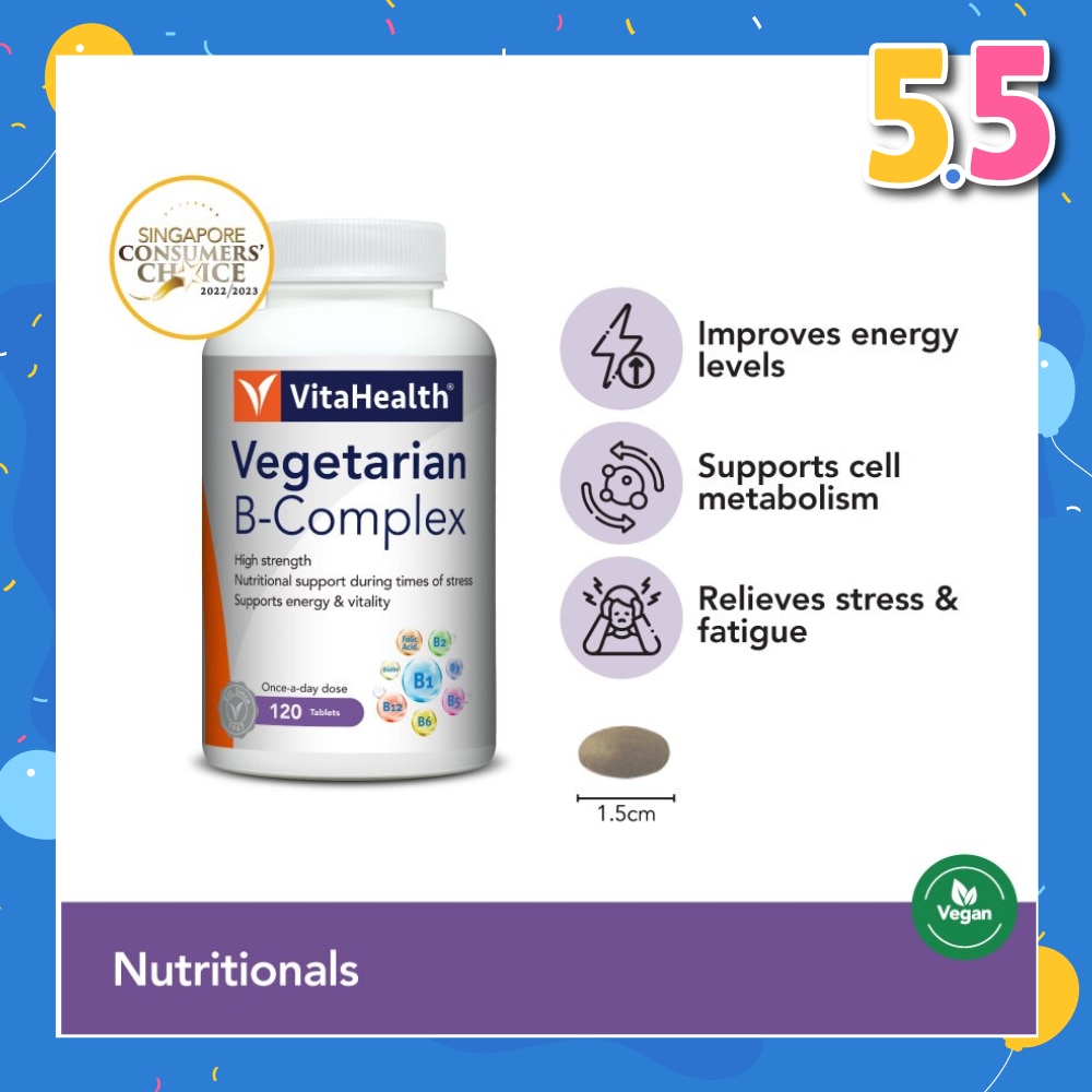 Vegetarian B Complex (Goodness Of B Vitamins And Mineral In One Convenient Tablet) 120s