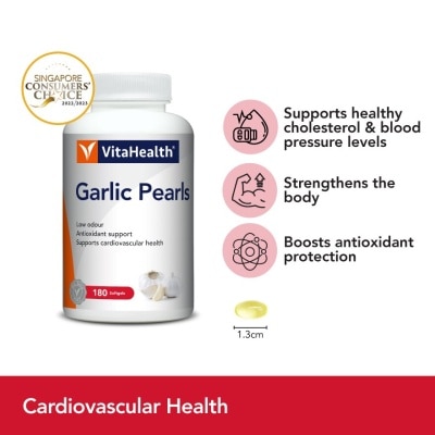 VITAHEALTH Garlic Pearls (Strengthens, Support And Boosts Antioxidant Protection) 180s