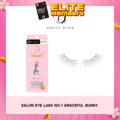 DOLLY WINK Salon Eye Lash No.1 (Suitable For Daily Usage, Reusable) 2s&nbsp;(Expiry: Jul`2026)