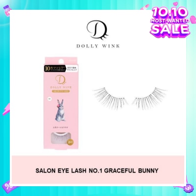 DOLLY WINK Salon Eye Lash No.1 (Suitable For Daily Usage, Reusable) 2s (Expiry: Jul`2026)