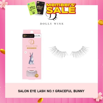 DOLLY WINK Salon Eye Lash No.1 (Suitable For Daily Usage, Reusable) 2s&nbsp;(Expiry: Jul`2026)
