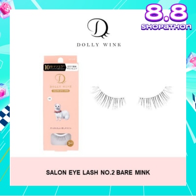 DOLLY WINK Salon Eye Lash No.2 (Suitable For Daily Usage, Reusable) 2s
