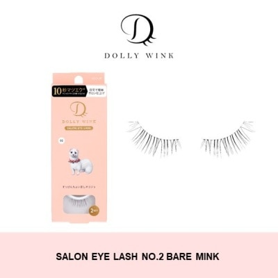 DOLLY WINK Salon Eye Lash No.2 (Suitable For Daily Usage, Reusable) 2s