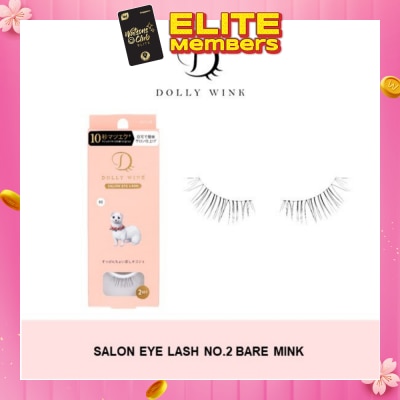 DOLLY WINK Salon Eye Lash No.2 (Suitable For Daily Usage, Reusable) 2s&nbsp;(Expiry: Jul`2026)