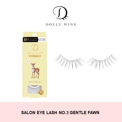 DOLLY WINK Salon Eye Lash No.3 (Suitable For Daily Usage, Reusable) 2s