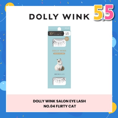DOLLY WINK Salon Eye Lash No.4 (Suitable For Daily Usage, Reusable) 2s