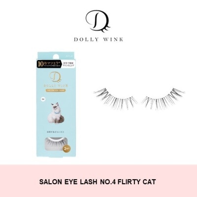 DOLLY WINK Salon Eye Lash No.4 (Suitable For Daily Usage, Reusable) 2s