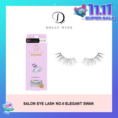 DOLLY WINK Salon Eye Lash No.6 (Suitable For Daily Usage, Reusable) 2s