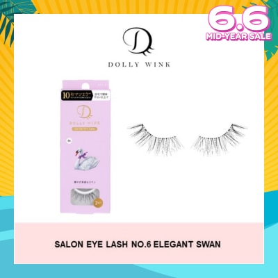 DOLLY WINK Salon Eye Lash No.6 (Suitable For Daily Usage, Reusable) 2s