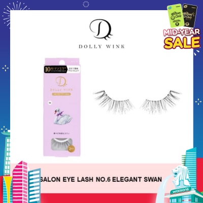 DOLLY WINK Salon Eye Lash No.6 (Suitable For Daily Usage, Reusable) 2s