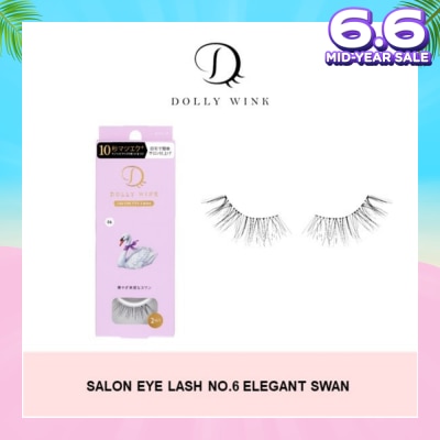 DOLLY WINK Salon Eye Lash No.6 (Suitable For Daily Usage, Reusable) 2s