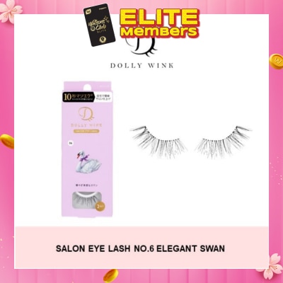 DOLLY WINK Salon Eye Lash No.6 (Suitable For Daily Usage, Reusable) 2s