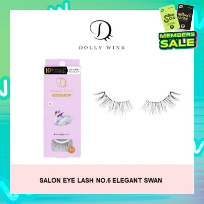 DOLLY WINK Salon Eye Lash No.6 (Suitable For Daily Usage, Reusable) 2s