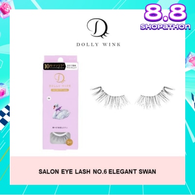 DOLLY WINK Salon Eye Lash No.6 (Suitable For Daily Usage, Reusable) 2s