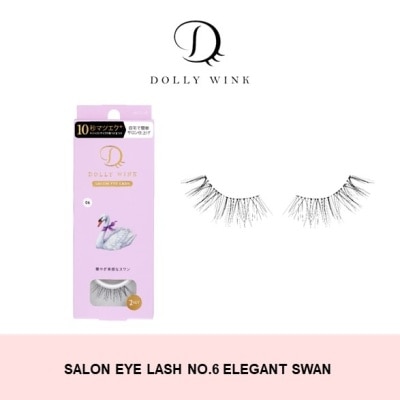 DOLLY WINK Salon Eye Lash No.6 (Suitable For Daily Usage, Reusable) 2s