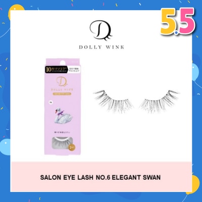DOLLY WINK Salon Eye Lash No.6 (Suitable For Daily Usage, Reusable) 2s