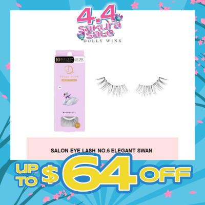 DOLLY WINK - Salon Eye Lash No.6 (Suitable For Daily Usage, Reusable) 2s