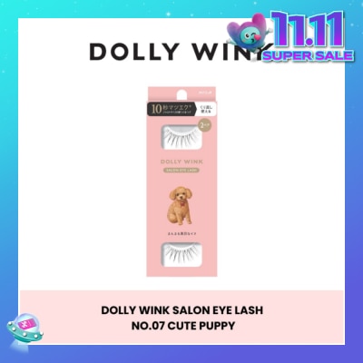 DOLLY WINK Salon Eye Lash No.7 (Suitable For Daily Usage, Reusable) 2s (Expiry: Jul`2026)