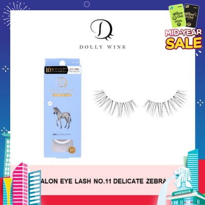 DOLLY WINK Salon Eye Lash No.11 (Suitable For Daily Usage, Reusable) 2s