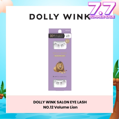 DOLLY WINK Salon Eye Lash No.12 (Suitable For Daily Usage, Reusable) 2s