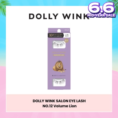 DOLLY WINK Salon Eye Lash No.12 (Suitable For Daily Usage, Reusable) 2s