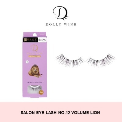 DOLLY WINK Salon Eye Lash No.12 (Suitable For Daily Usage, Reusable) 2s