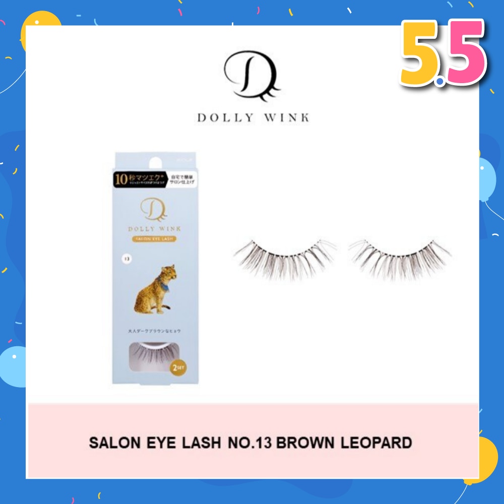 Salon Eye Lash No.13 (Suitable For Daily Usage, Reusable) 2s