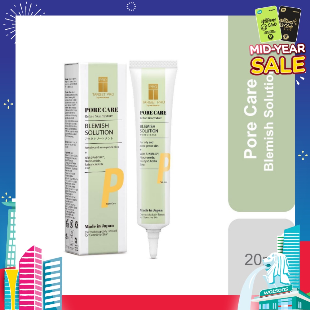 Pore Care Blemish Solution (For Oily And Acne Prone Skin, Made In Japan) 20ml