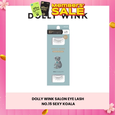 DOLLY WINK Salon Eye Lash No.15 (Suitable For Daily Usage, Reusable) 2s