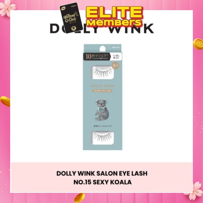 DOLLY WINK Salon Eye Lash No.15 (Suitable For Daily Usage, Reusable) 2s