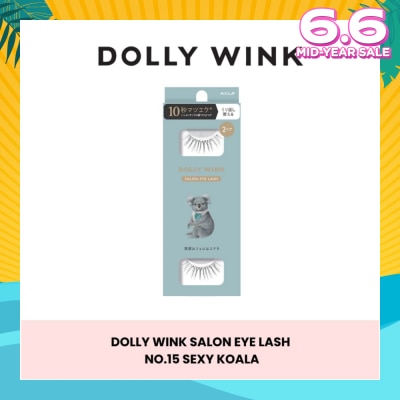 DOLLY WINK Salon Eye Lash No.15 (Suitable For Daily Usage, Reusable) 2s