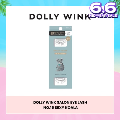 DOLLY WINK Salon Eye Lash No.15 (Suitable For Daily Usage, Reusable) 2s