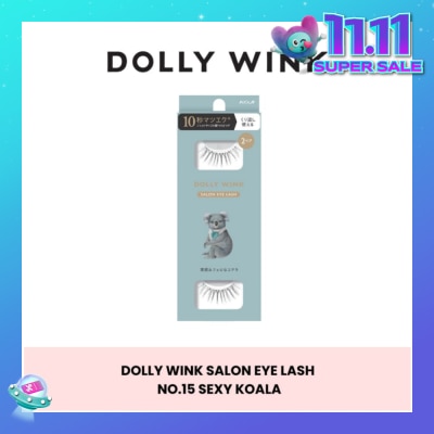 DOLLY WINK Salon Eye Lash No.15 (Suitable For Daily Usage, Reusable) 2s