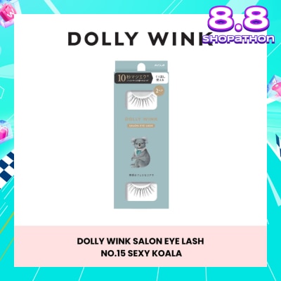 DOLLY WINK Salon Eye Lash No.15 (Suitable For Daily Usage, Reusable) 2s