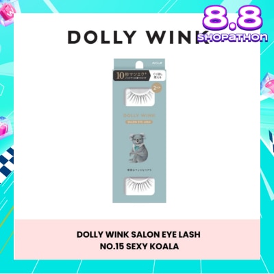 DOLLY WINK Salon Eye Lash No.15 (Suitable For Daily Usage, Reusable) 2s