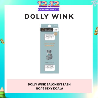 DOLLY WINK Salon Eye Lash No.15 (Suitable For Daily Usage, Reusable) 2s