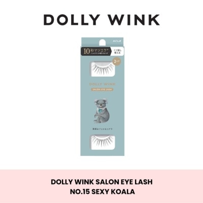 DOLLY WINK Salon Eye Lash No.15 (Suitable For Daily Usage, Reusable) 2s