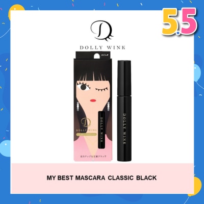 DOLLY WINK My Best Mascara Waterproof Colour Mascara (Classic Black) 1s