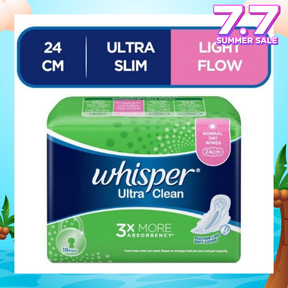 Ultra Clean Sanitary Napkins with Wings for Normal Day 18pads